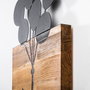 Wallity Child And Balloons Escultura de pared en Negro
